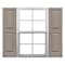 Ekena Millwork Mid-America Vinyl, Custom Two Equal Panels, Raised Panel Shutters, P21276008, PR P21276008 - alternate 1